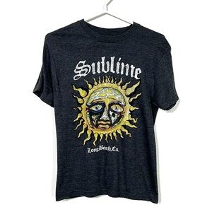 SUBLIME Long Beach CA Graphic Print Band Tee size Medium